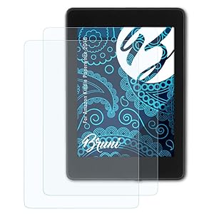Bruni Pellicola Protettiva Compatibile con Amazn Kindl Paperwhite 2018 Pellicola Proteggi, Cristallino Proteggi Schermo (2X)