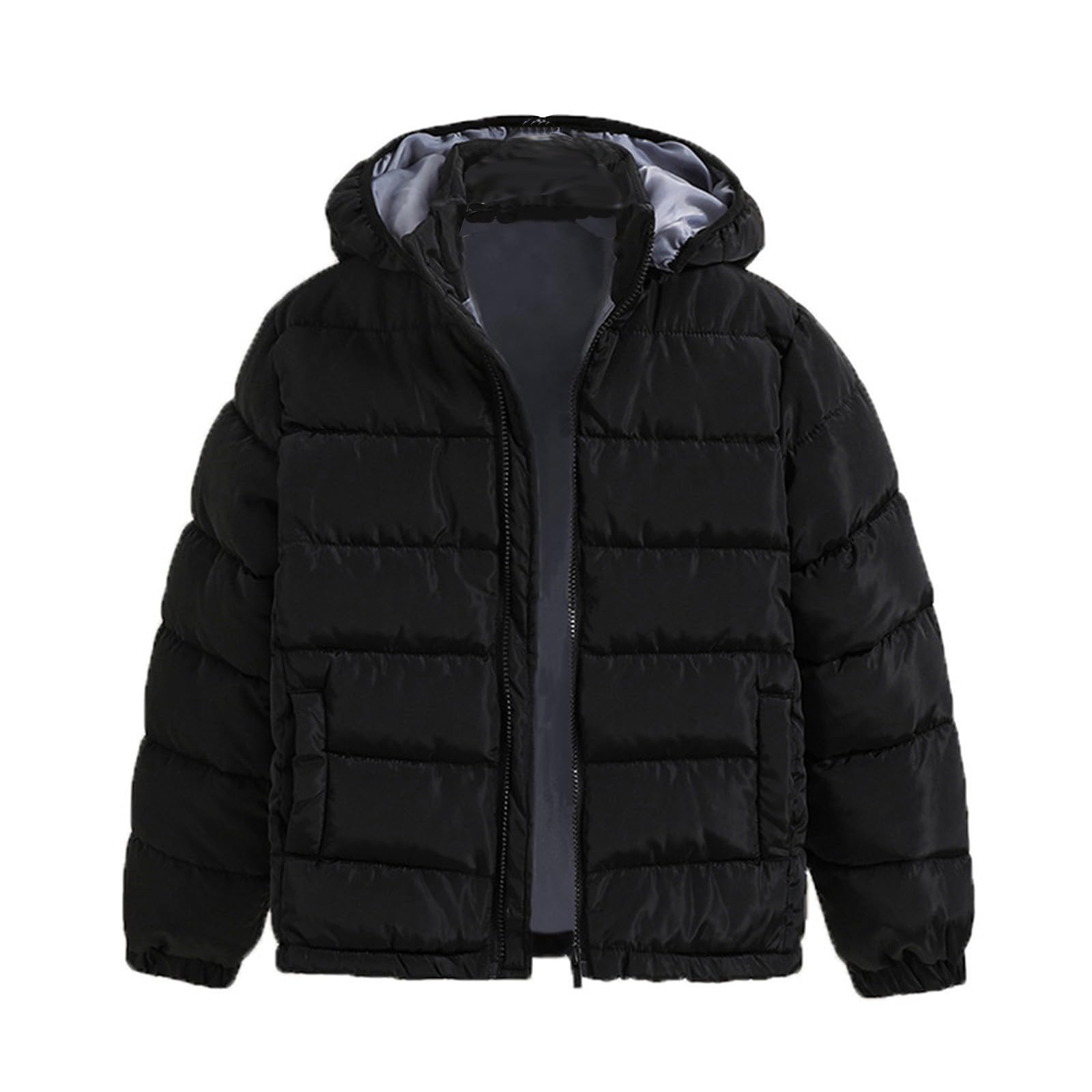 Genérico Chaqueta Moto Niño - Abrigo con Capucha De Invierno para Niños Chaqueta Cálida De Manga Larga Y Color Sólido