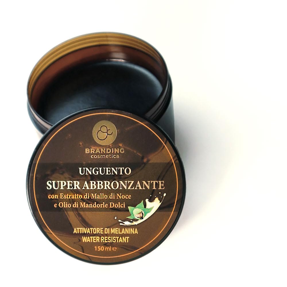 Unguento Super Abbronzante Attivatore Di Melanina indicato sia per il sole sia per le lampade Con Dischetto Salva Prodotto 150 ml