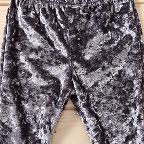 NCONCO Baby Meisje Flare Broek Ruffle Fluwelen Effen Peuter Kids Meisjes Lange Broek Broek Bell-Bottomed Leggings Broek - Image 7