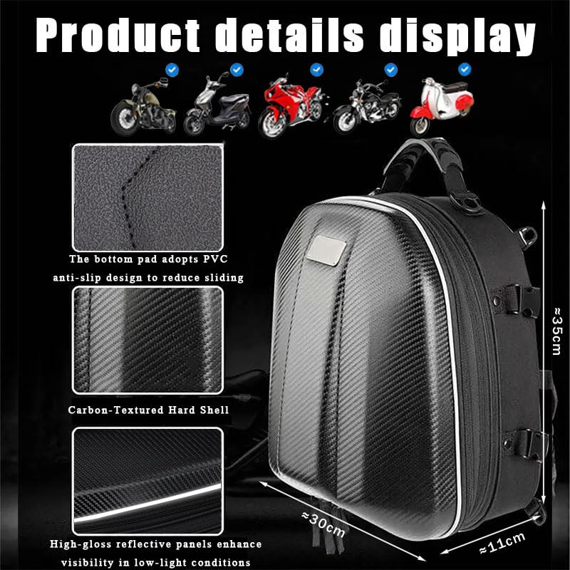 Bolsa trasera moto extensible y rígida para viajes en tu NC750x 4