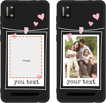 Custom Case Compatible with Cloud Mobile Stratus C7, Photos Collage Personalized Customized Multi Image Text Picture Name Design Shockproof Protective Black Soft Phone Cover Shell