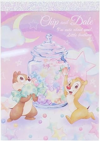 Amazon チップ デール メモ帳 ミニメモ パジャマパーティー 星空の夜 ディズニー メモ帳 文房具 オフィス用品