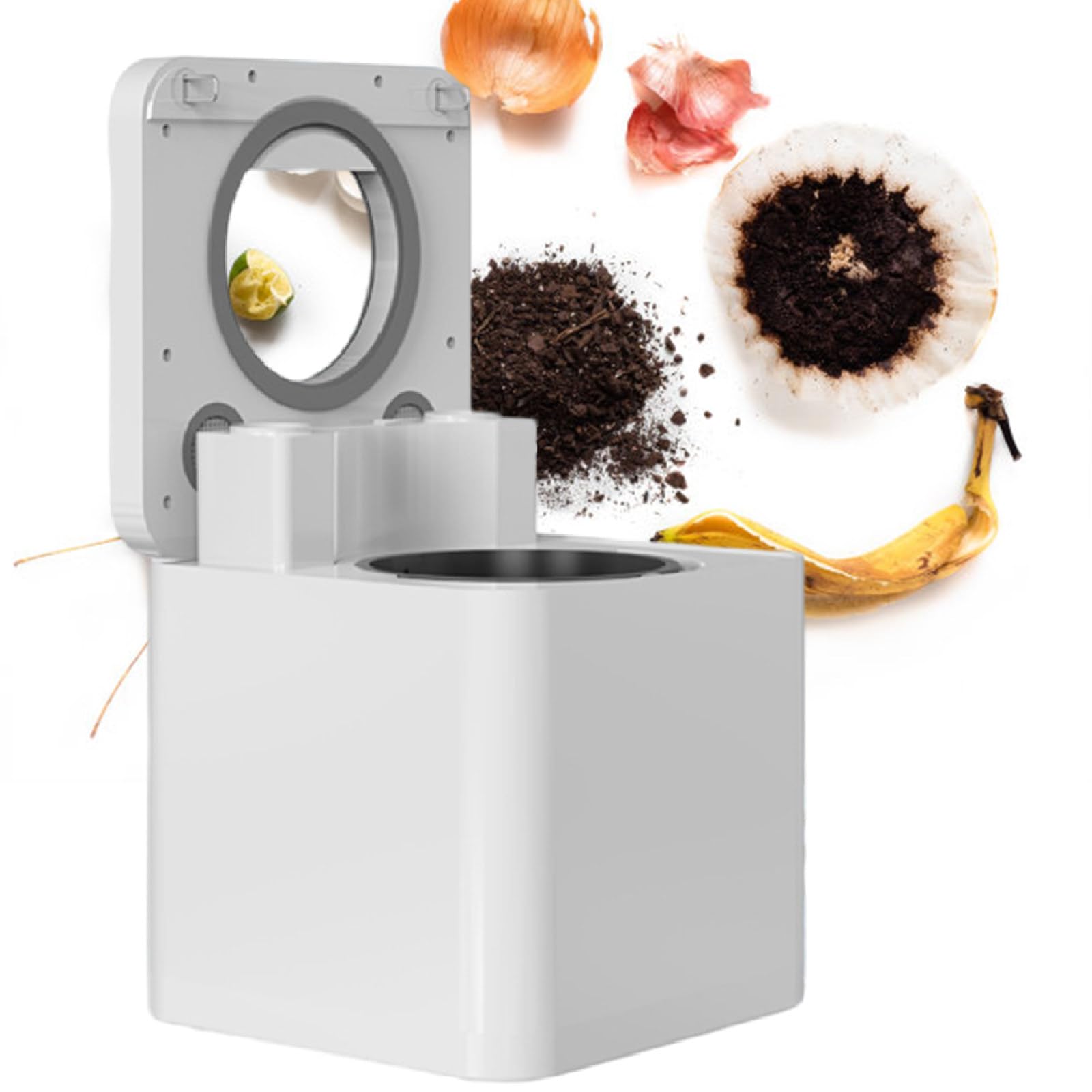 Mill Food Recycler FüR Die KüChe, Hilft Bei Der Umwandlung Von LebensmittelabfäLlen In Vorkompost, VerfüGt üBer Einen Automatischen Reinigungszyklus, GroßEs FassungsvermöGen Von 3,3 Litern,220V