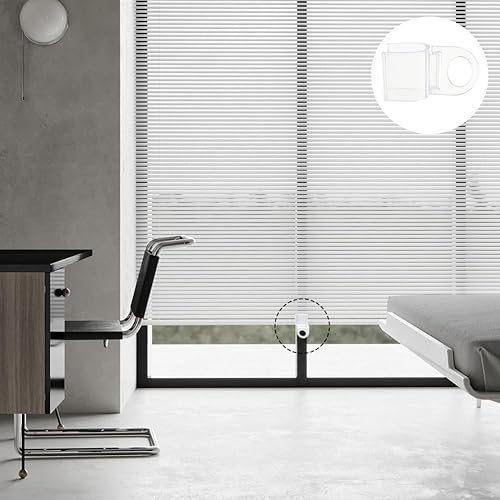 Miniatura 7 de Paquete de 10 agarres enrollables en forma de U para colgar cortinas con anillo, clips de cortina para ventanas inalámbricas para el hogar, clips de