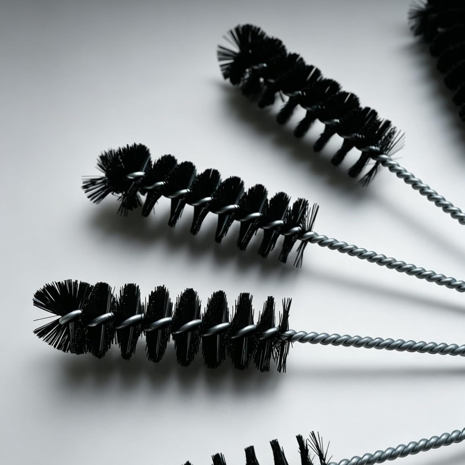 6PCS Carbon Dirt Cleaning Brush Carburetor Cleaner Car Engine Air Inlet Tool , Car Engine Carbon Dirt Jet Remove Cleaning Brushes Compatible with Auto Carbon Deposit Combustion Chamber Cylinder