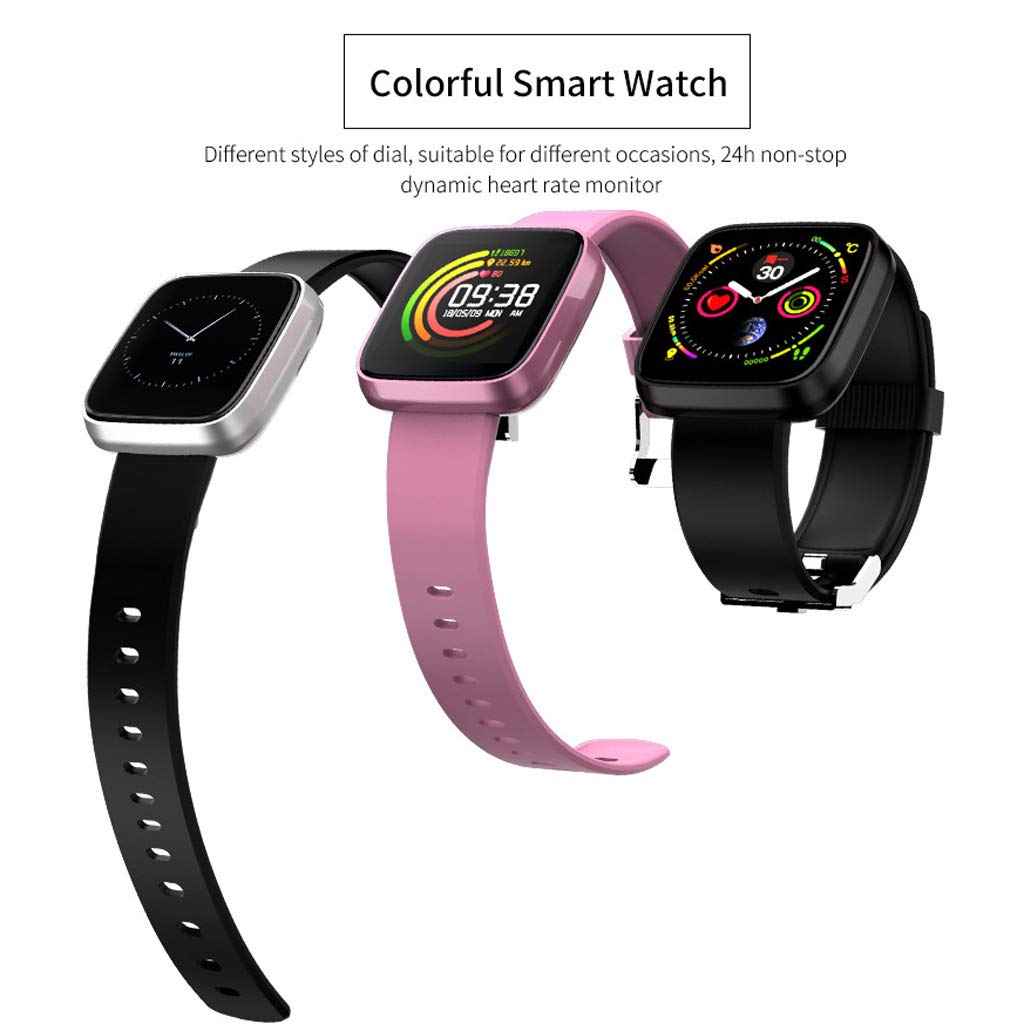 Activity Tracker Fitness Tracker Reloj Inteligente con Podómetro, Monitor De Frecuencia Cardíaca Monitor De Sueño Pulsera Impermeable, para Niños Hombres Mujeres Adroid iOS