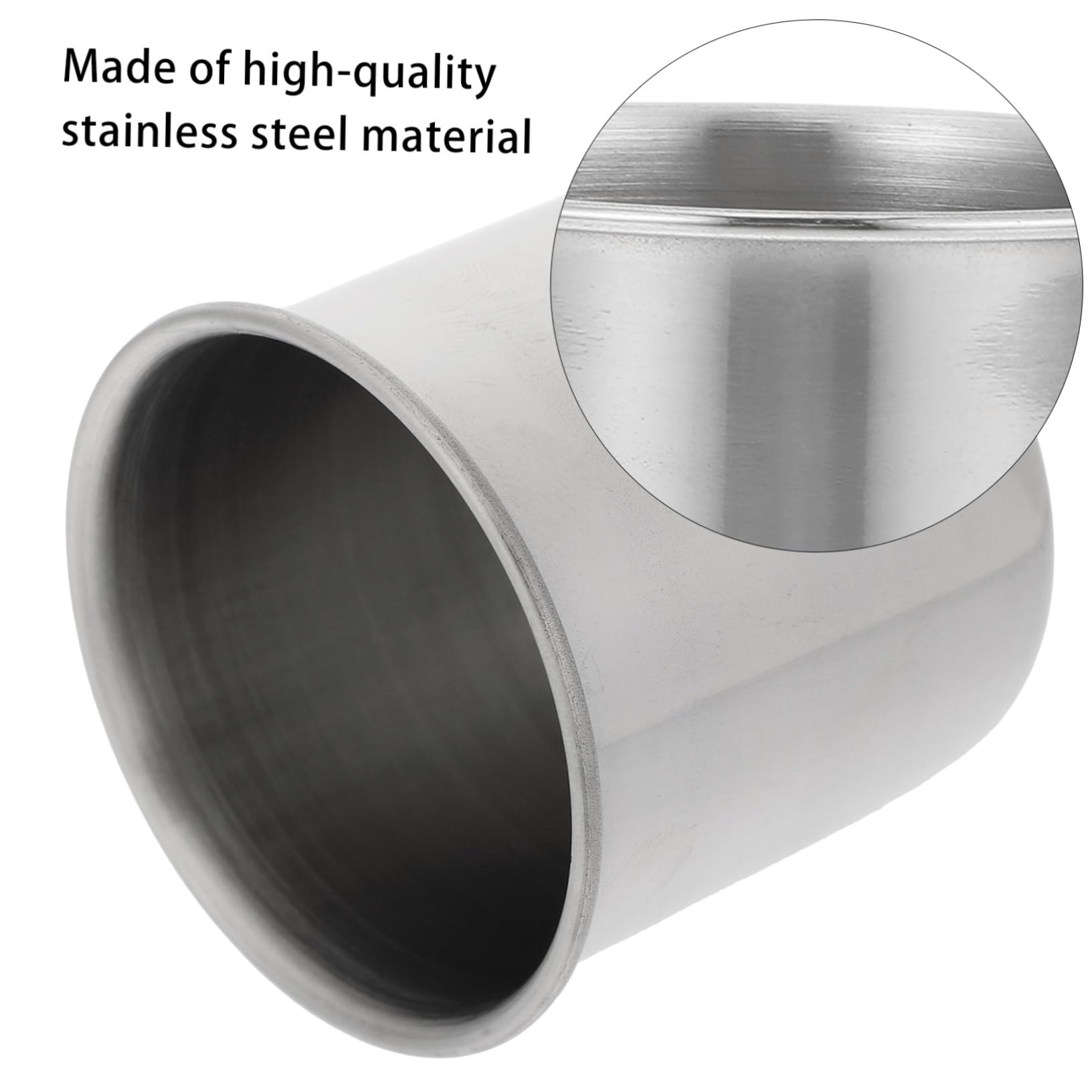 6 Piezas Taza Medicinal Inoxidable Vaso De Precipitados Medidas Tazas Vaso Medidor Inoxidable De Metal 304 Plata
