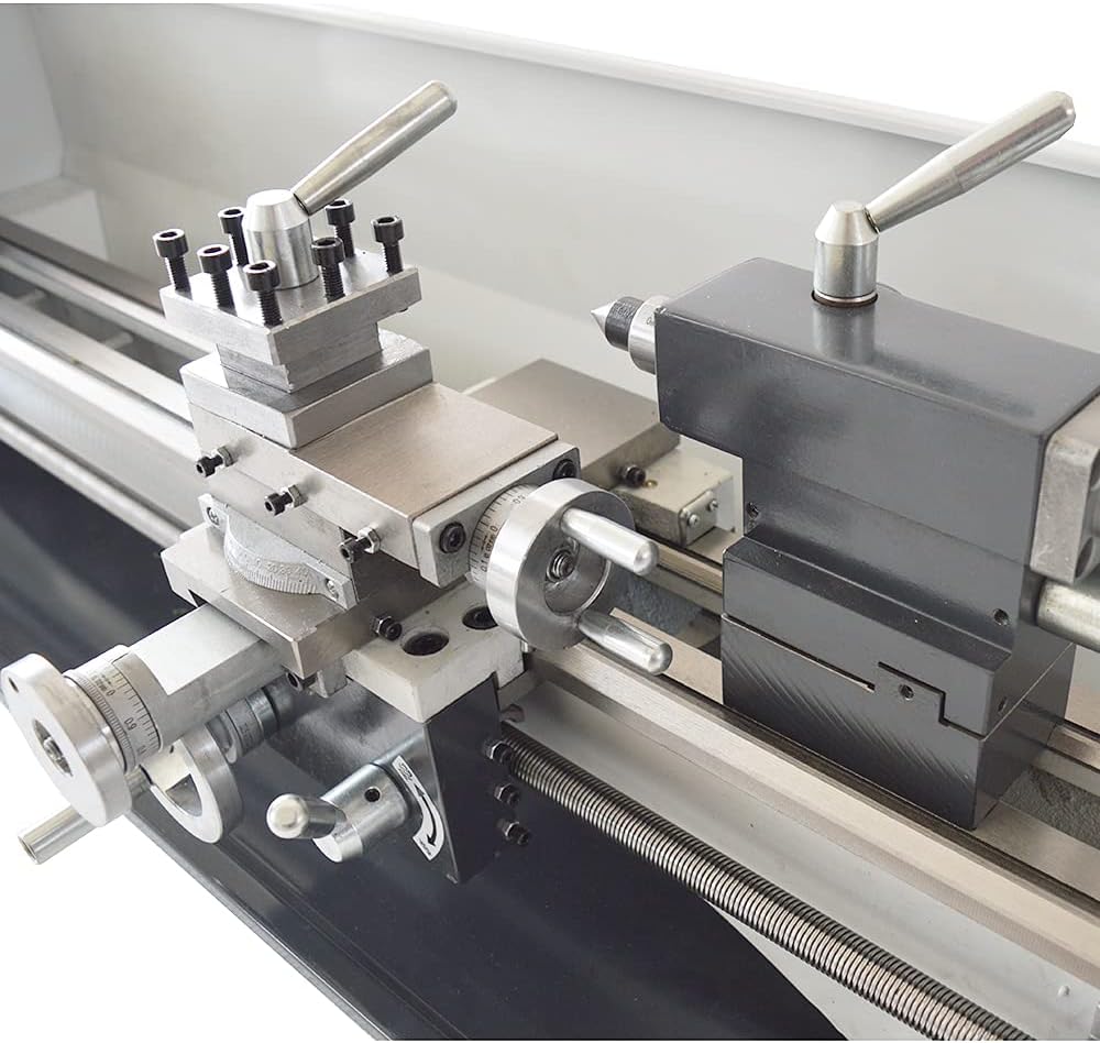 8"x16" Metal Lathe Bench Lathe Inch Thread Brushless Motor Variable Speed Precision Bench Turning Machine 900W 110V