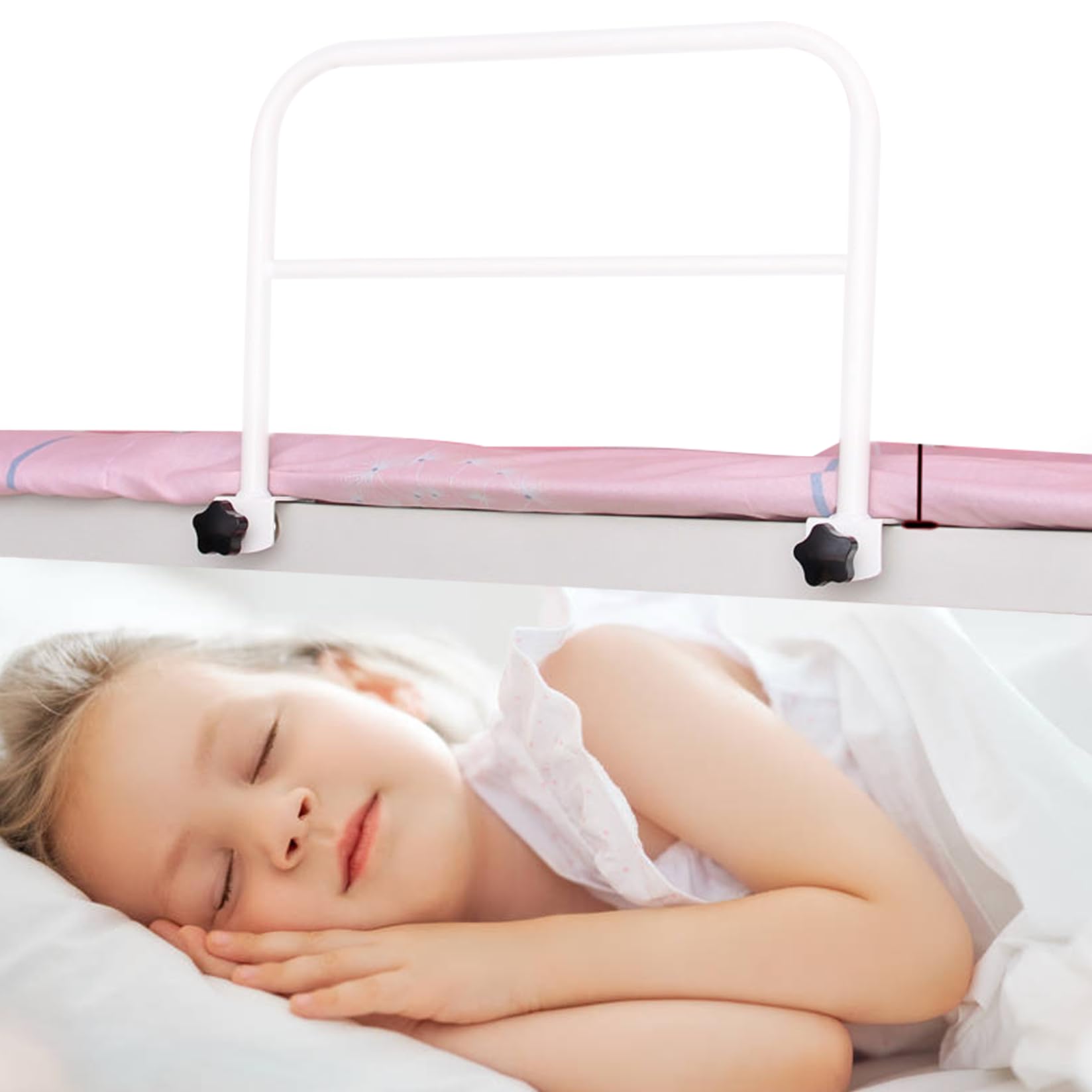Rails de la cama para adultos mayores Seguridad Riestras de guardia de cama resistente Rieles de seguridad de cama ajustable para personas mayores Se adhieren a bares de agarre a la cama Prevención d