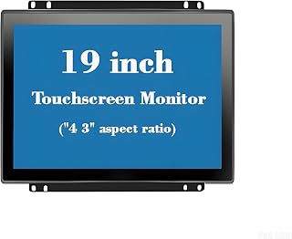 RIUIIN 19 Inch Open Frame Capacitive Touchscreen Monitor, 1280x1024 Resolution 5:4 Aspect Ratio Waterproof,VESA+Panel Mount, for Kiosk, Automation, POS，Vending，HMI and Digital Signage 7x24h Work