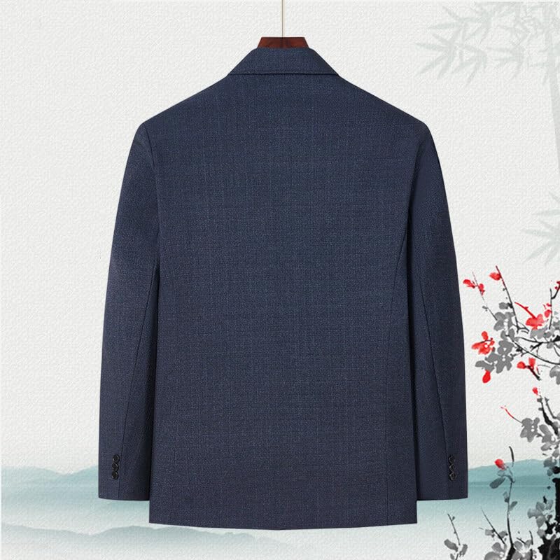 GUOYUXIAO Zhongshan Suit Jacket for Men - Modern Stand Collar Coat3