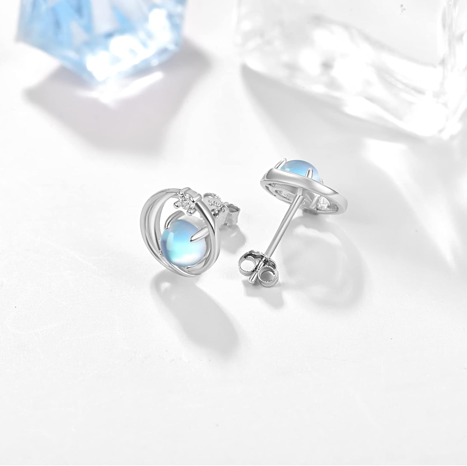 Star Earrings for Women 925 Sterling Silver North Star Stud Earrings Jewelry Gift for Women - Image 2