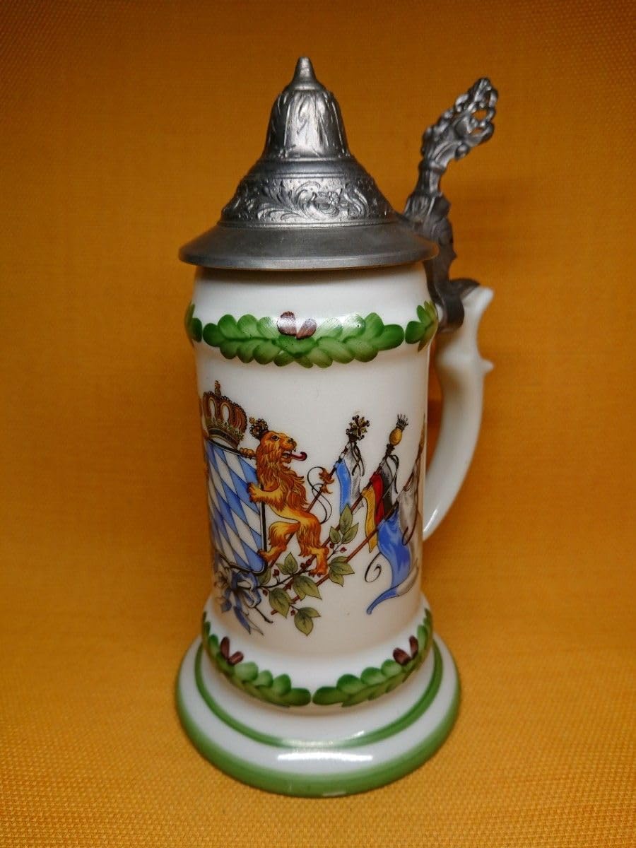 美品】ジョッキ ドイツ 金属 置物 インテリア 工芸品 美術品 A3169