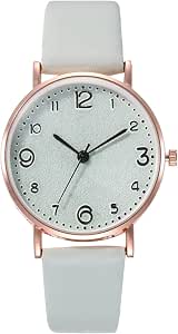 Montre-bracelet lumineuse pour femme, montre à quartz avec bracelet en cuir rétro simple, cadeau pour mère et épouse Montre-bracelet lumineuse pour femme, montre à quartz avec bracelet en cuir rétro simple, cadeau pour mère et épouse