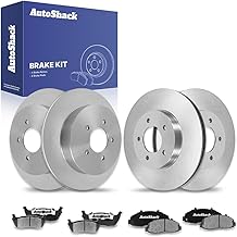 AutoShack Front & Rear Brake Rotors Ceramic Brake Pads Replacement For 1999-2004 Ford F-150 2004 F-150 Heritage 4.2L 4.6L 5.4L V6 V8 4WD RWD 12-PC Brake Kit
