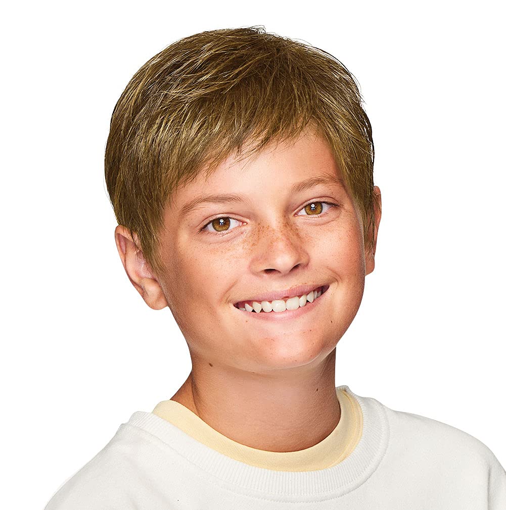 Hairdo Kidz Super Mane Boy's Barbershop Cut Childrens Wig by Hairuwear, Ultra Petite Cap Size, R1416T Buttered Toast