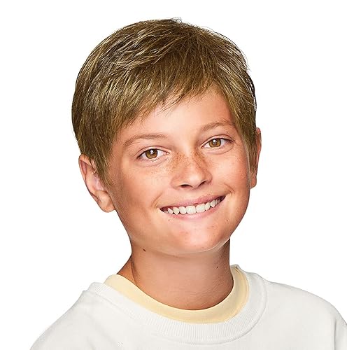 Miniatura 8 de Hairdo Kidz Super Mane - Peluca para niños, corte de peluquería, tamaño ultra pequeño, R4 color marrón medianoche