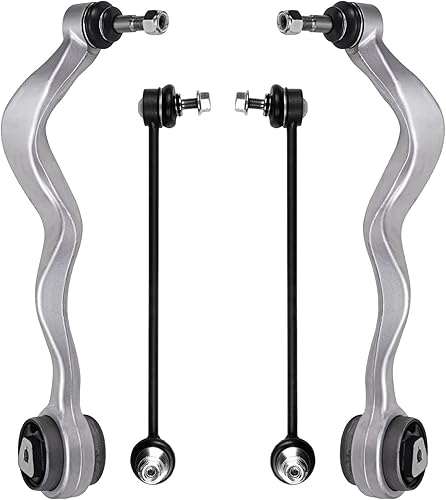 Miniatura 154 de Detroit Axle - Kit de 4 brazos de control delanteros para Chrysler 300 Dodge Challenger Charger Magnum, 2 brazos de control delantero inferiores con