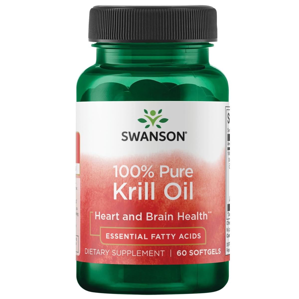 Swanson 100% Pure Krill Oil 500 Milligrams 60 Sgels