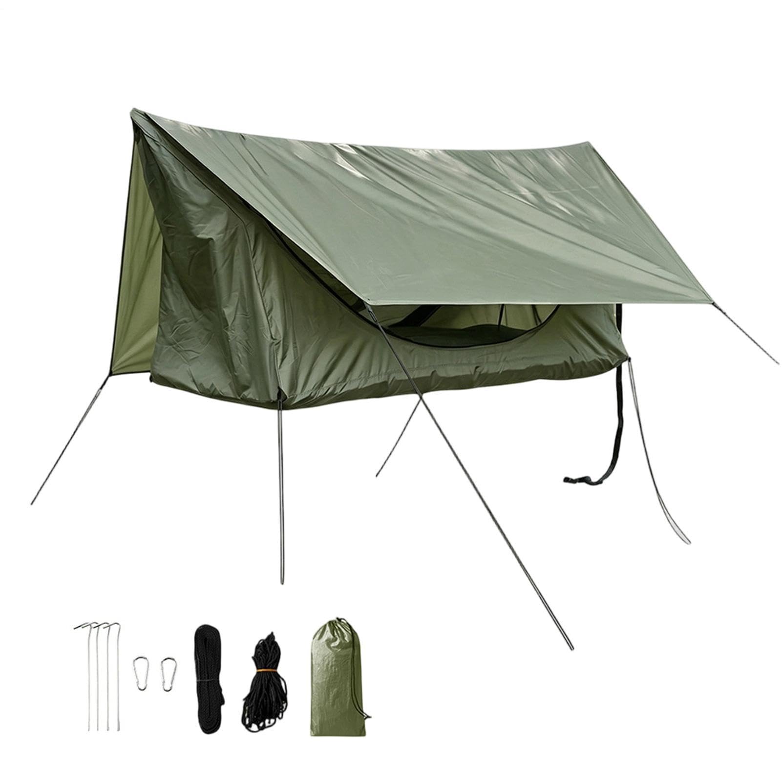 Tenda Amaca da Campeggio Tettuccio da Riposo Adulto Traspirante con