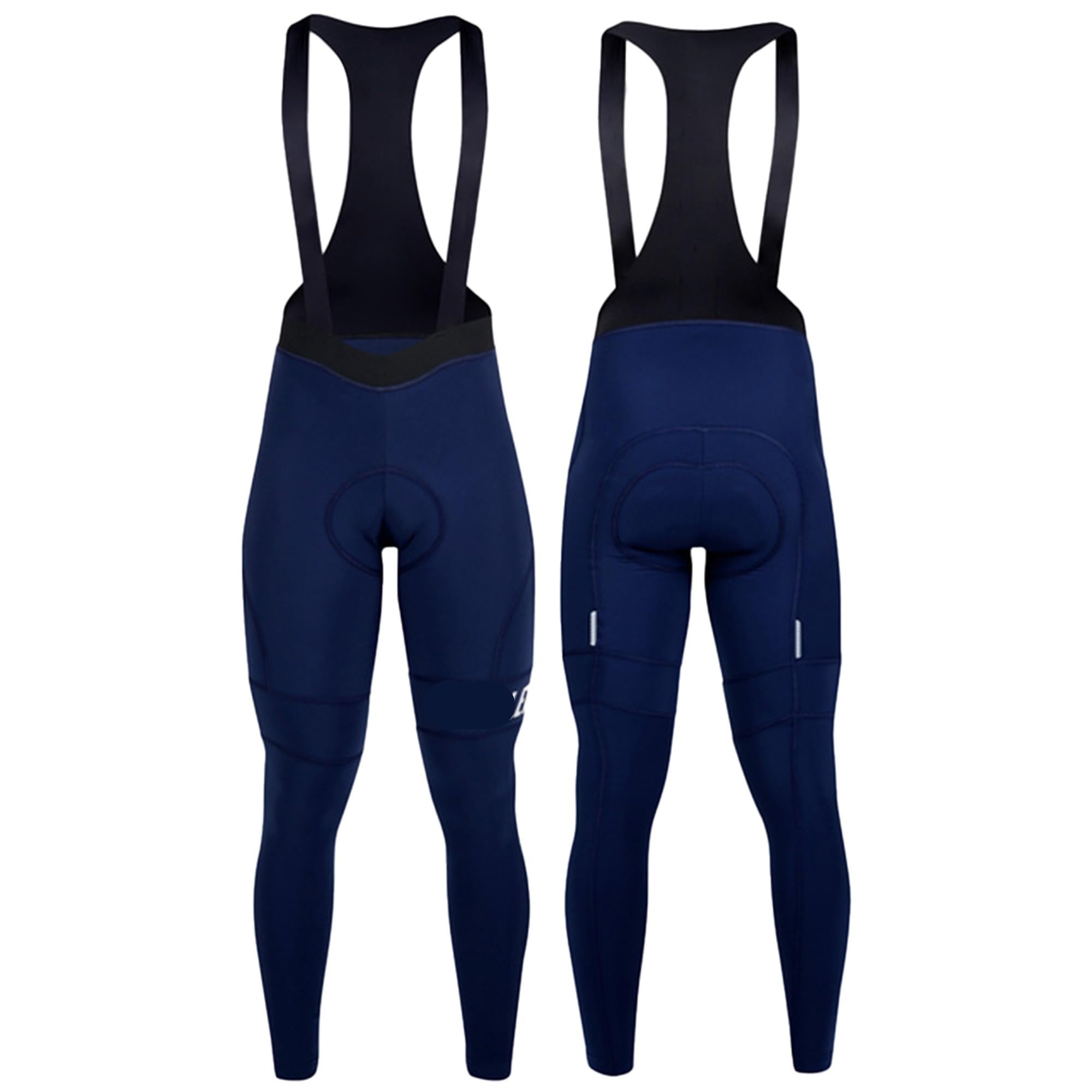 Culotte con Tirantes para Ciclismo Pantalones con Tirantes de Ciclismo Invierno, Pantalones Largos térmicos Lana for for Hombre