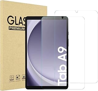 اي تي او زد واقي شاشة لجهاز سامسونج جالكسي تاب A9 مقاس 8.7 انش 2023 طبقة من الزجاج المقوى بدرجة صلابة 9 A9 لايت 2.5D راديان مقاوم للخدش قطعتين شفاف