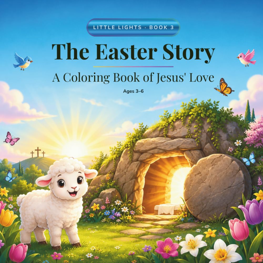The Easter Story: A Coloring Book of Jesus' Love (Little Lights)