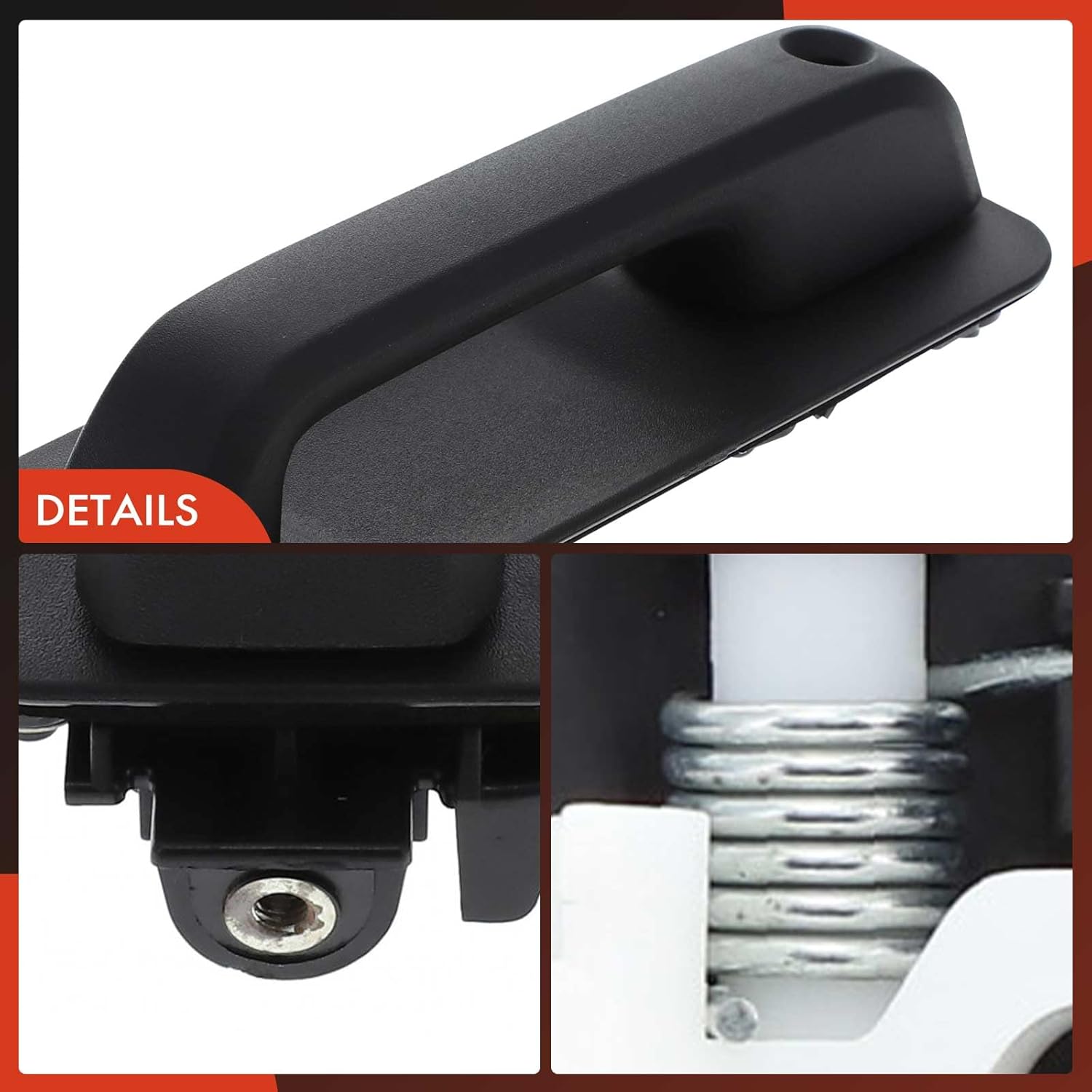 A-Premium Front Left Driver Side Exterior Door Handle with Keyhole Compatible with Ford F-150 F150 2015-2020, Without Passive Entry, Textured Black, Replace# FL3Z-1522405-AA