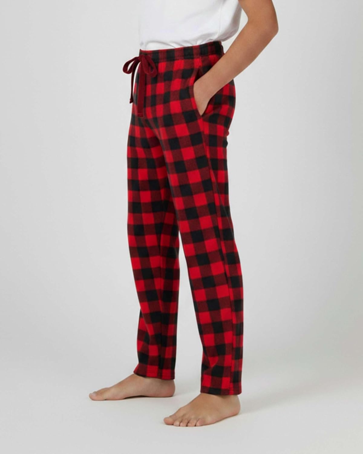 Real Essentials 3 Pack: Boys' Fleece Pajama Pants Soft PJ Bottoms for Kids Youth Teens Sleepwear (Ages 5-18) - Image 5