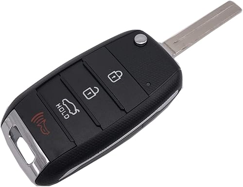Miniatura 2 de Carcasa de llave plegable para coche compatible con KIA Optima Rio Soul Sorrento Sportage, mando de entrada sin llave, control remoto, funda para