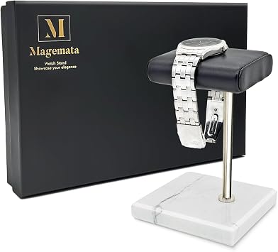 Watch Stand for Men Women Single, Watch Display Stand Holder, Single Watch Holder Watch Stand, Jewelry Stand, Black Marble Watch Stand Display for Watches, Bracelets, Watch Accessory