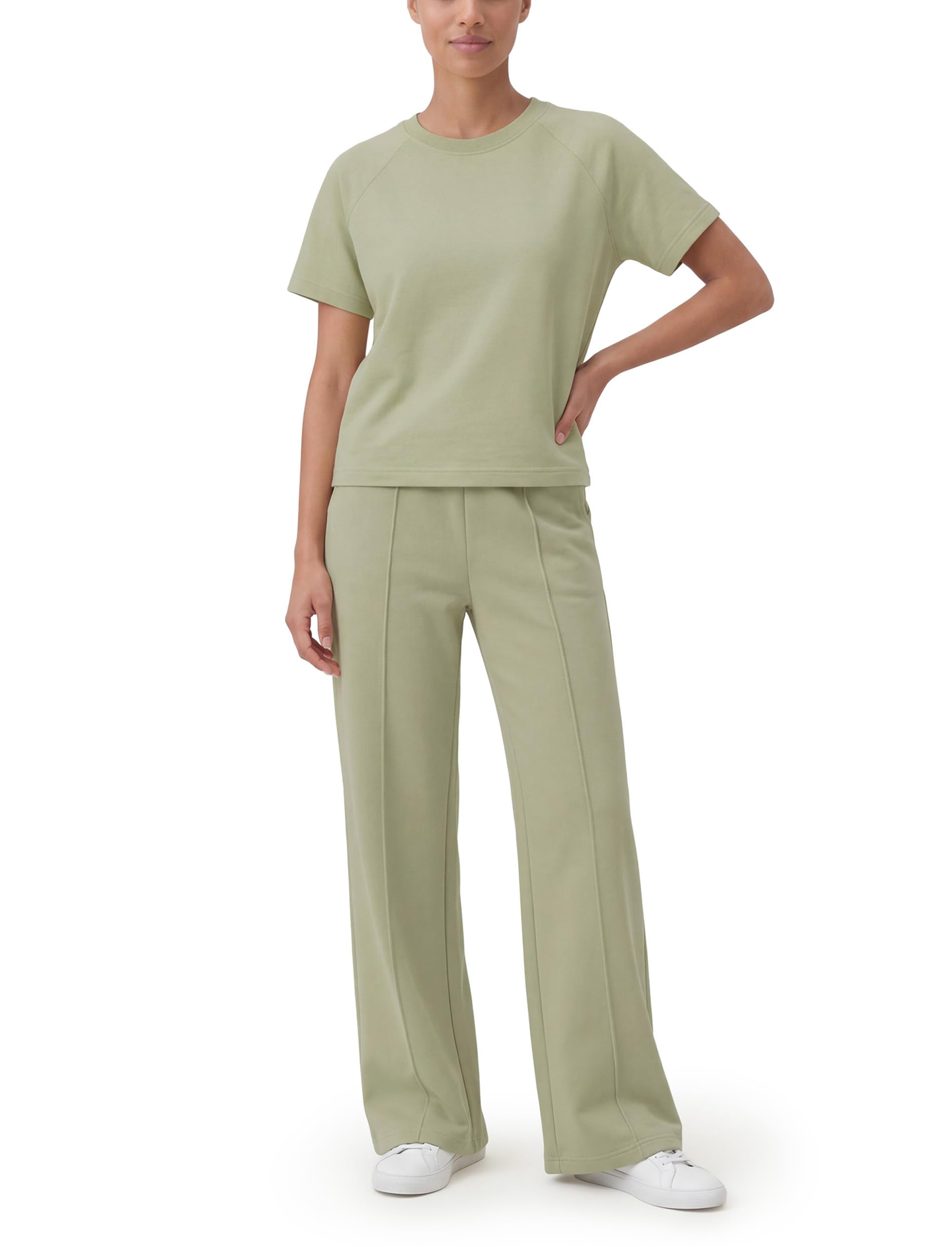 Vivisence Donna Completo Maglietta E Pantaloni Tessuto Morbido Comfort Elegante
