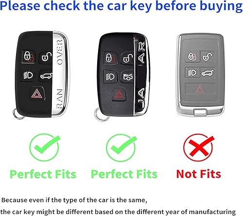 Miniatura 6 de Funda para llavero de TPU adecuada para Range Rover Evoque Velar Sport Discovery Freelander2 LR4 Land Rover Sport y Jaguar XF XJ XE F-PACE F-TYPE