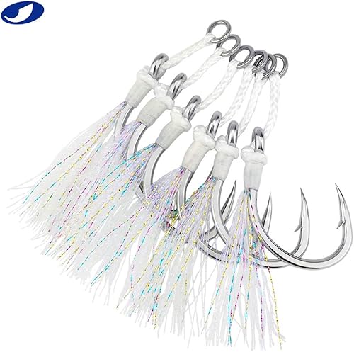 Miniatura 8 de OCEAN CAT Glow Assist - Ganchos de pesca para jigging Jigs Slow Fast Fall Ganchos de acero inoxidable para agua salada y agua dulce