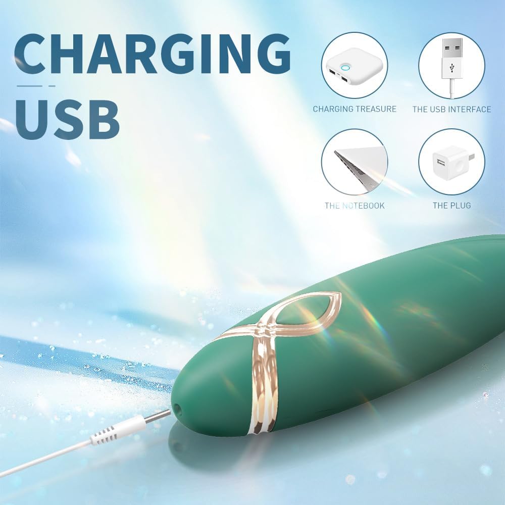 AV Vibrator with 9 Frequency Vibration Modes Nipple Stimulator, Finger Massager Adult Sex Toys, Erotic Products
