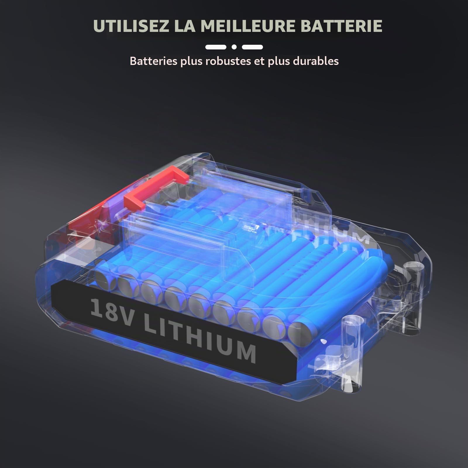 Hvlp Pistolet à Peinture sans Fil 800 ML avec 3 Modes de Peinture avec Batterie 1x1.5ah et Chargeur pour la Peinture de plafonds, clôtures et Murs