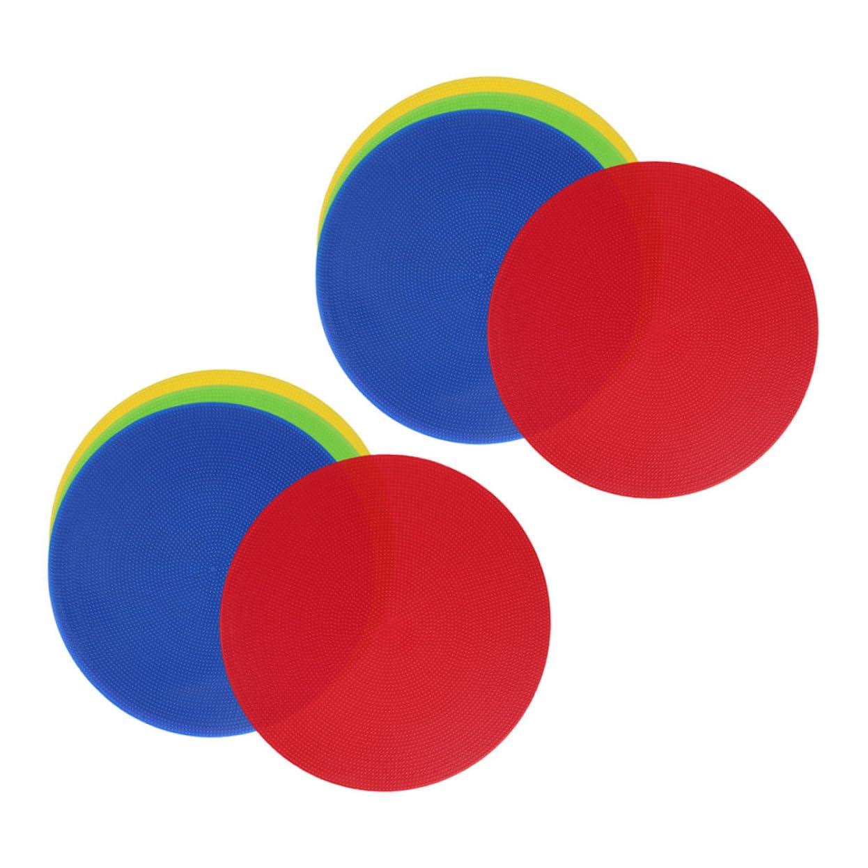 8 Stück-Pack Sportmarkierungspunkte 23cm aus PVC für Fußballtraining
