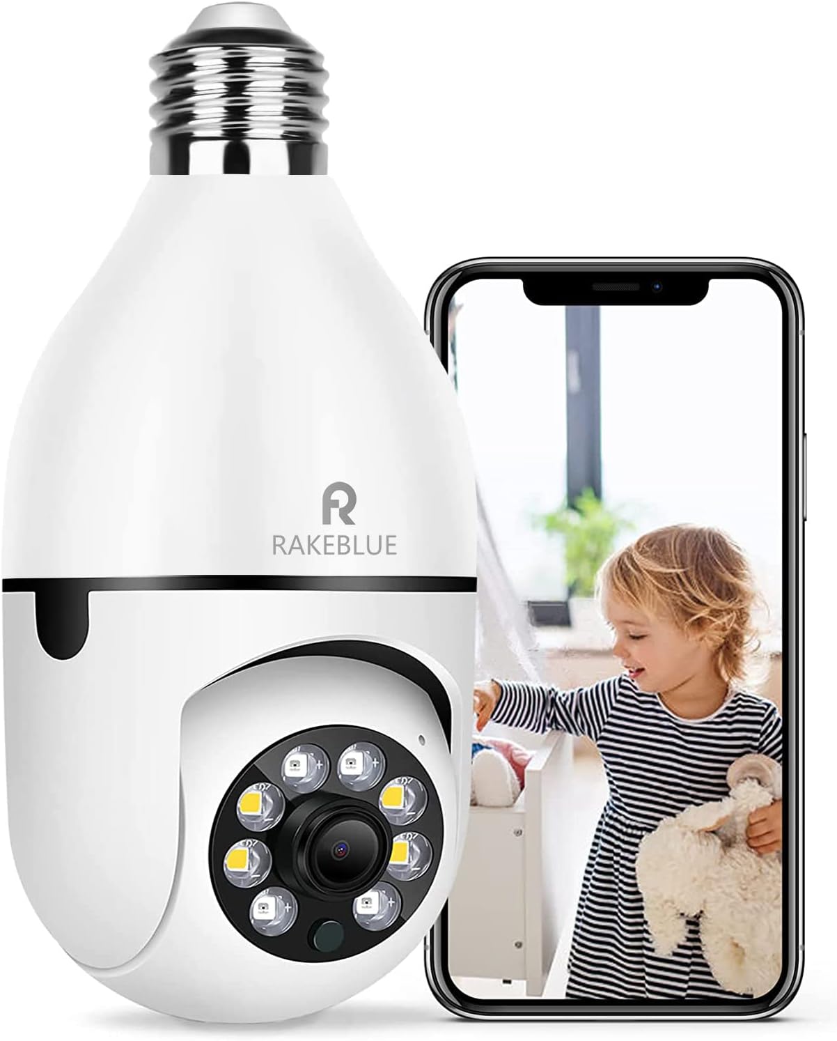 Light Bulb Camera,1080P Wireless Security Camera with 2.4GHz/5GHz WiFi