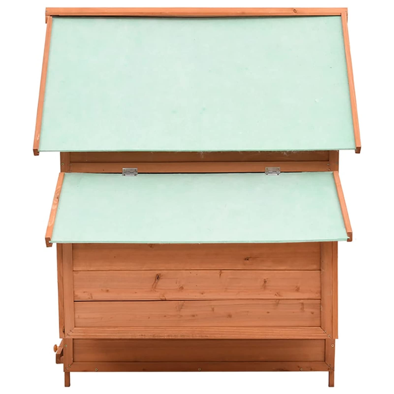 Homgoday Gallinero de 152 x 96 x 110 cm de madera maciza de madera firme, gallinero y corral, gallinero, jaula de aves de corral para gallinas, patos, conejos, perros, jaula de aves de corral