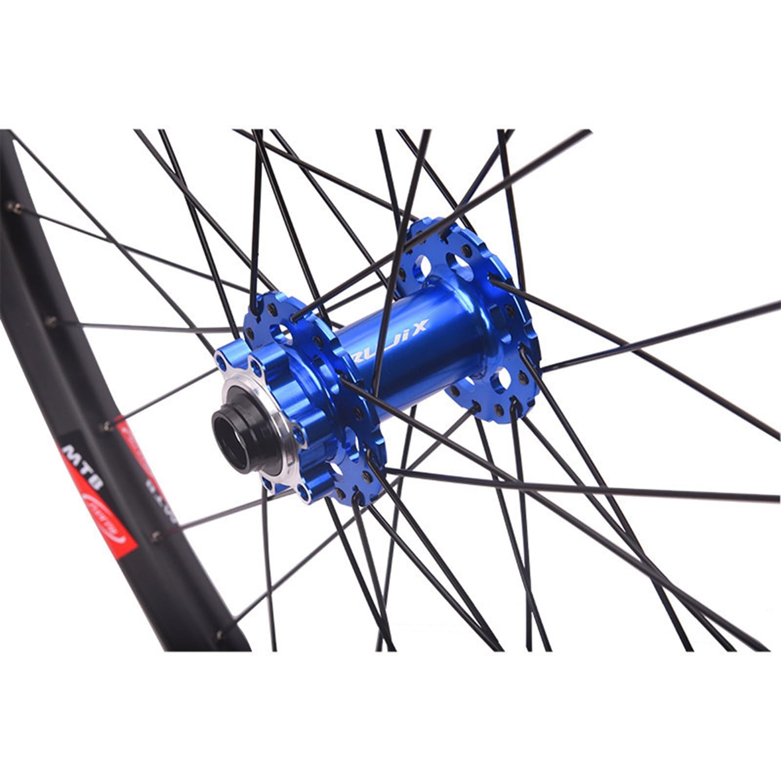 Ruote per Mountain Bike da 26"/27,5"/29" con Perno Passante, Ruota Anteriore e Posteriore, Freno a Disco, Cerchio in Lega di Alluminio, 32 Fori, 8, 9, 10, 11, 12 velocità