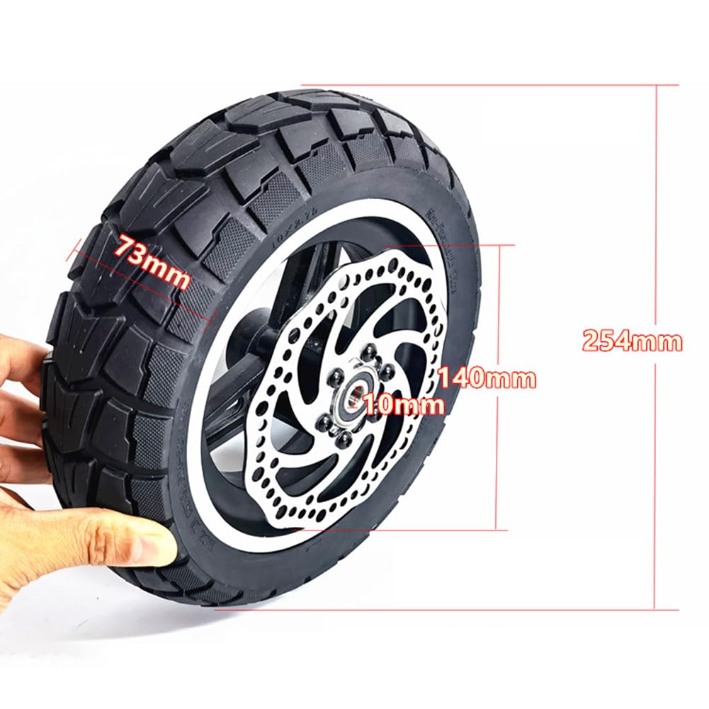 Pneu Tout-Terrain Solide 10 x 2,70-6,5 - Roue entière pour Scooter