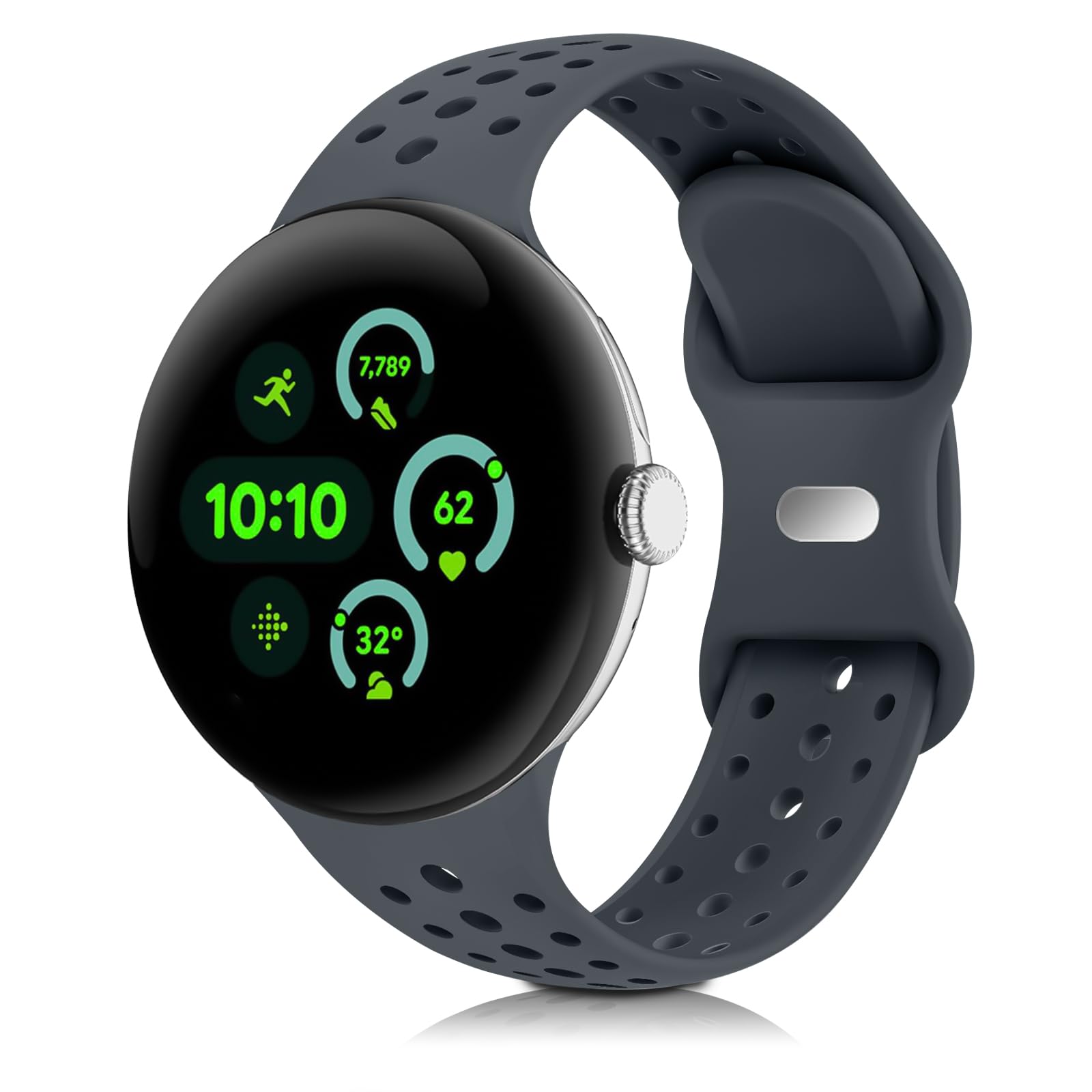 Sport Bands Compatible for Google Pixel Watch 4/3/2/1 41mm 45mm, Breathable Wristband Replacement Soft Silicone Strap for Women Men-image-48