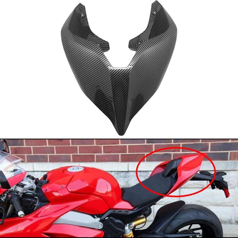 Schwarze Soziusabdeckung Hochfest für Ducati Streetfighter S