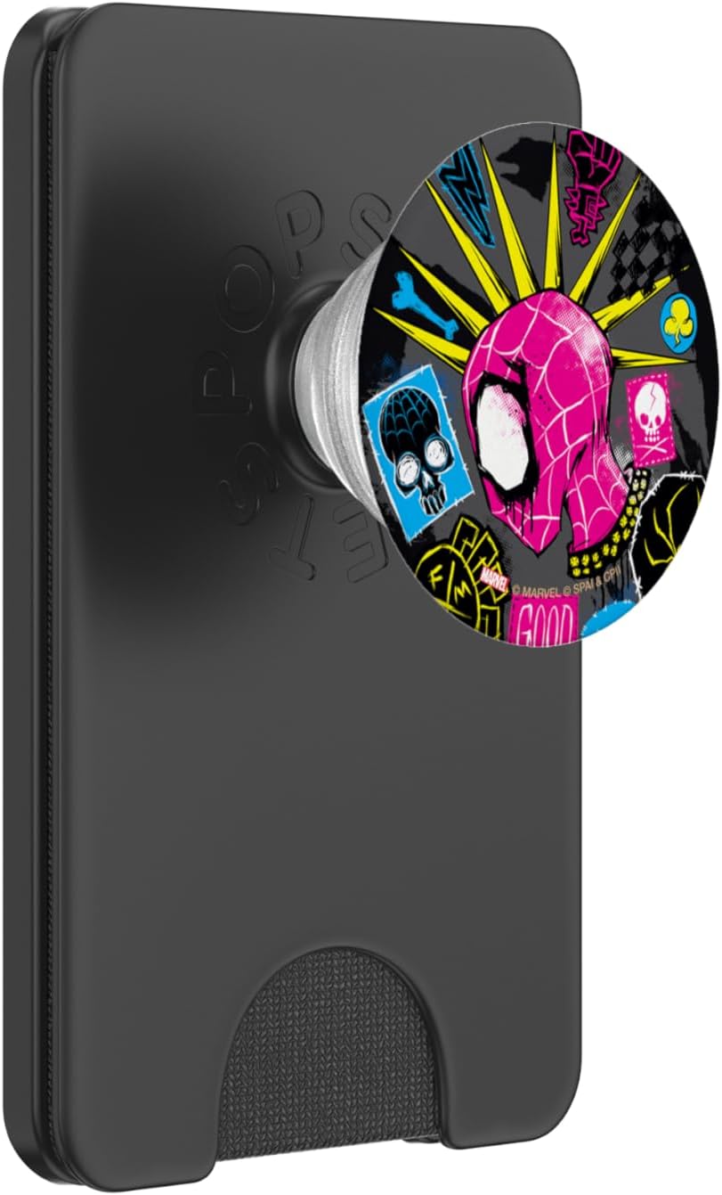 Marvel Spider-Man: Across The Spider-Verse Spider-Punk Head PopSockets PopGrip for MagSafe