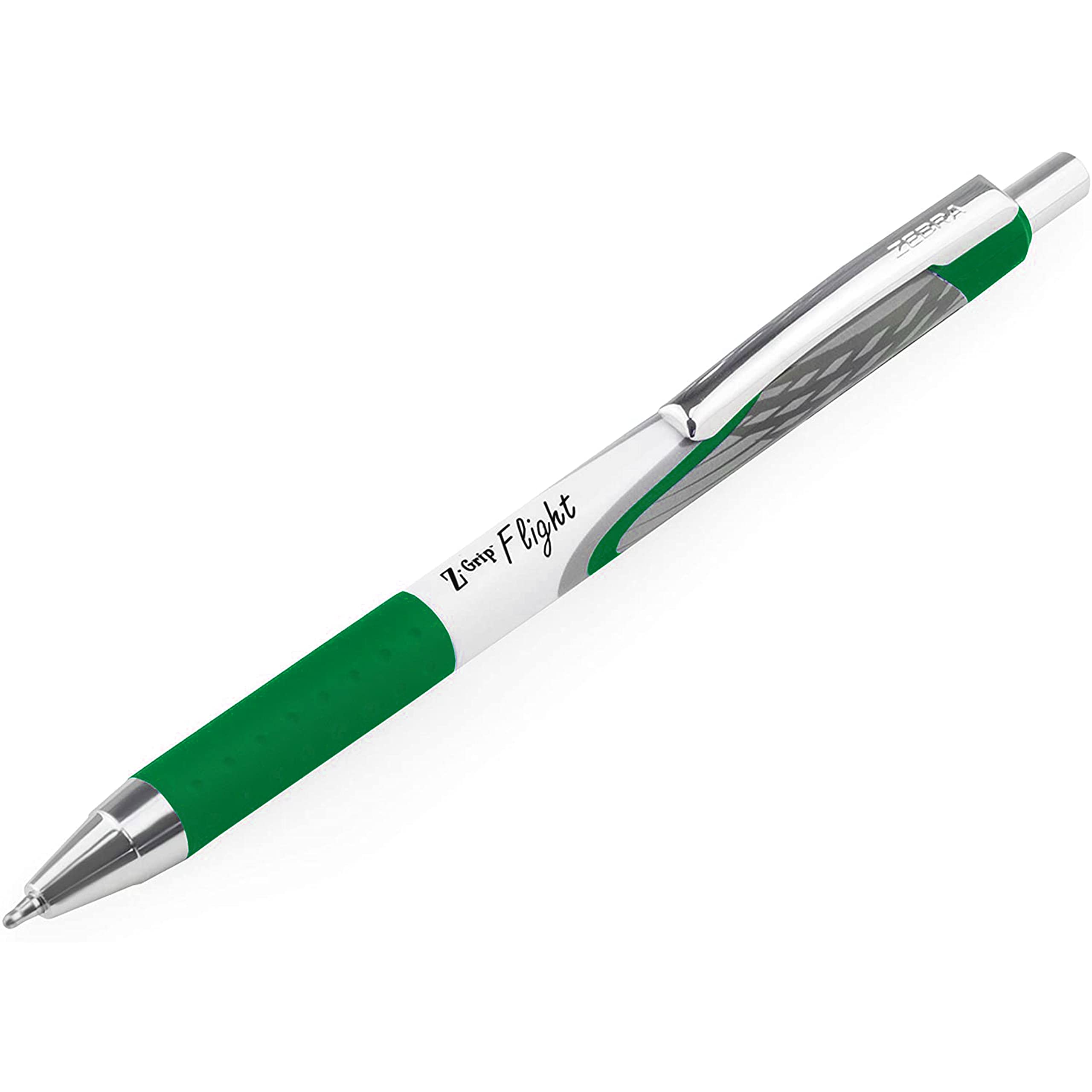 Zebra Classic Z-Grip Flight Ballpoint Pens - 1.2mm - Black & Violet - Pack Of 6