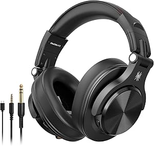 OneOdio BT5.2 Wireless Bluetooth Headphones with 72 Hours A70 Noise Reduction CVC 8.0 3 Cables Lightweight Comfortable Fol…