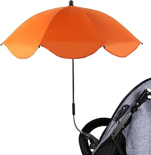 Toddler Stroller Parasol | Stroller Pram Parasol for Toddler,Adjustable UV Protection Stroller Sun Shade Umbrella with Clamp, Stroller Umbrella for Trolley Beach Chair Lvtfco