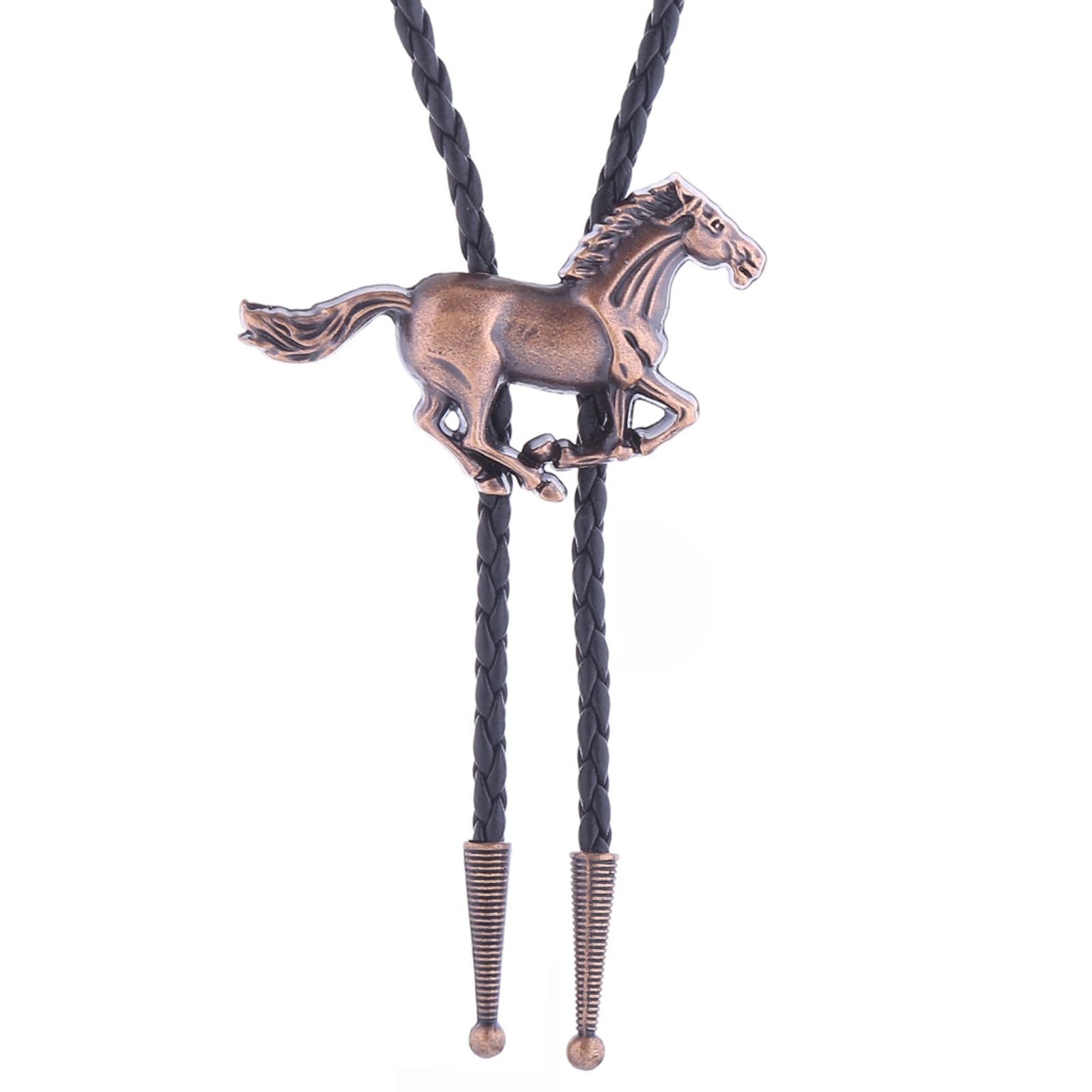 Western Cowboy Bolo tie for Men Women Gold Silver Death Skull Moth Cross Bolo Tie Christmas Deer Rooster Wolf Necktie Gift