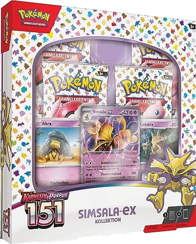 Pokémon-Sammelkartenspiel: Kollektion Karmesin &amp; Purpur – 151: Simsala-ex